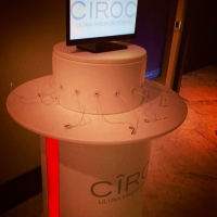 Charging station provided by Ciroc at Revolt Music Conference